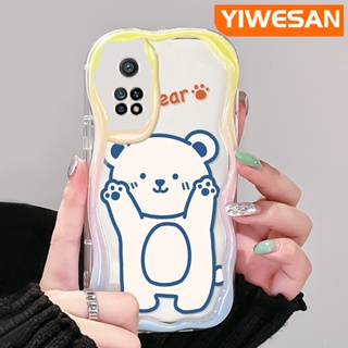 เคสโทรศัพท์มือถือแบบนิ่ม ใส กันกระแทก ลายการ์ตูนหมีน้อยน่ารัก สีขาว หลากสี สําหรับ Xiaomi 10T Pro Poco F3 Poco F4 Redmi K50 K40 Pro K40s