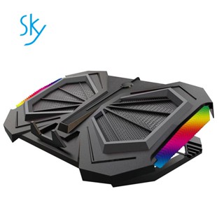 ขาตั้งหม้อน้ําระบายความร้อน RGB สําหรับแล็ปท็อป โน๊ตบุ๊ค 1 ชิ้น