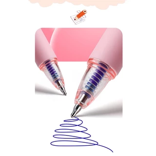 Lexuan ST ปากกาลบได้ ลายการ์ตูน สีดํา สําหรับนักเรียน