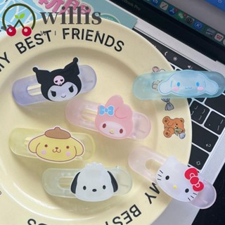 Willis Kuromi กิ๊บติดผม ลายการ์ตูนอนิเมะ Cinnamoroll Kawaii Pachacco Melody สําหรับผู้หญิง