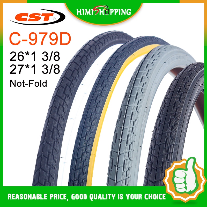 ยางจักรยานเสือภูเขา CST MTB 24*1 3/8 26*1 3/8 27.5*1 3/8 C979D 24/26/27 นิ้ว 1 ชิ้น