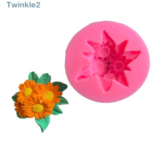 Twinkle แม่พิมพ์ซิลิโคน รูปดอกทานตะวัน 7*2.8 ซม. สีชมพู สําหรับทําเทียนช็อคโกแลต ดอกทานตะวัน