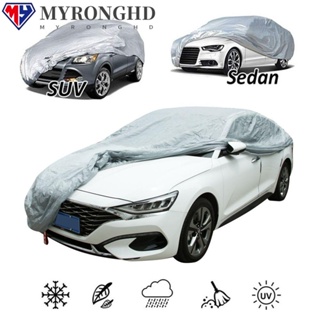 Myronghd ผ้าคลุมรถยนต์ กันหิมะ กันน้ํา ป้องกันรังสียูวี ในร่ม กลางแจ้ง