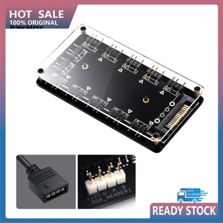 &lt;lementree&gt; ฮับพัดลมระบายความร้อน RGB แม่เหล็ก 5V 3Pin 12V 4Pin พร้อมสายต่อ