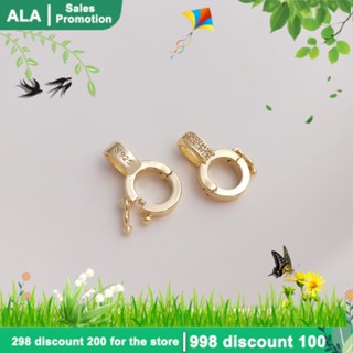 【🏭เครื่องประดับ DIY🏭】จี้หัวเข็มขัดเหล็ก 925 ชุบทอง 14K แฮนด์เมด สําหรับทําเครื่องประดับ สร้อยคอ DIY