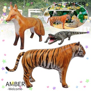 Amber ลูกโป่งเป่าลม| สัตว์ป่าจําลอง แบบเป่าลม DIY สําหรับตกแต่งปาร์ตี้ฮาโลวีน