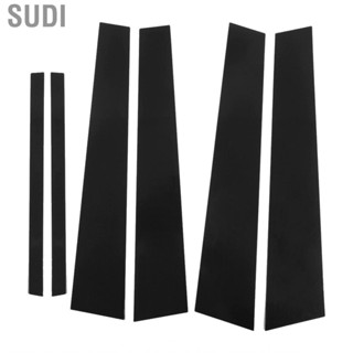 Sudi Pillar Post Trim Ultra Thin Glossy Black Side Window Cover 4D Style Pre Cut Durable for Car