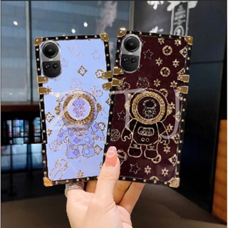 เคสโทรศัพท์ กันกระแทก ลายนักบินอวกาศ พร้อมแหวนขาตั้ง สําหรับ OPPO Reno10 Pro