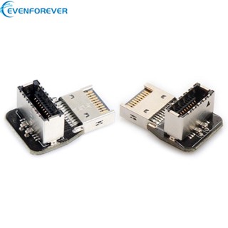 Ev อะแดปเตอร์เมนบอร์ด 90 องศา USB3 1 20-Pin Type-E