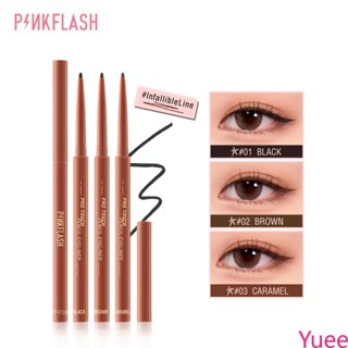 Pinkflash อายไลเนอร์กันน้ำ สีดำ เม็ดสีสม่ำเสมอ ติดทนนาน การแต่งหน้าอย่างเป็นธรรมชาติ ปราศจากความโหดร้าย Ohmyline yuee