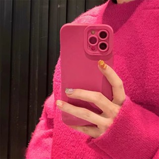 Rose red Camera protection Silicone Case for iPhone 15promax 2023 14 Pro Max/13 Pro Max/12/11/XS/XR/XS Max/7 Plus/8 Plus, Compatible with iPhone15 14 Pro Max/13 Pro Max, Soft Silicone Protective Cover