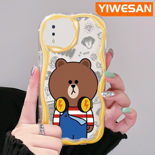 เคสโทรศัพท์มือถือแบบนิ่ม ใส กันกระแทก ลายการ์ตูนหมี สําหรับ VIVO Y93 Y93s Y91 Y91i Y95