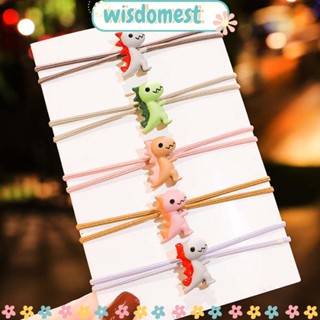 WISDOMEST ยางรัดผม รูปไดโนเสาร์น้อยน่ารัก เครื่องประดับ สําหรับผู้หญิง