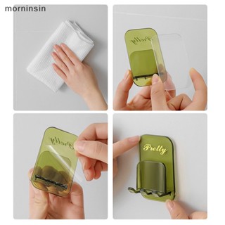 Morn ชั้นวางแปรงสีฟัน เครื่องโกนหนวด แปรงสีฟัน แบบไม่ต้องเจาะ 1 ชิ้น EN