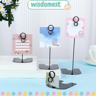 Wisdomest ที่ใส่บัตร ป้ายราคา แบบตั้งโต๊ะ สําหรับตกแต่งงานแต่งงาน ปาร์ตี้ 2 ชิ้น