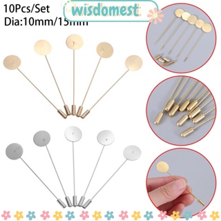 Wisdomest 10 ชิ้น / เซต เข็มกลัด เครื่องประดับแฟชั่น ทํากล้อง งานฝีมือ Diy