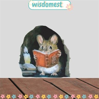 Wisdomest สติกเกอร์ติดผนัง มุมบันได เหมือนจริง