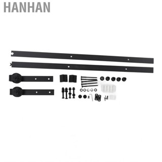 Hanhan Sliding Barn Door Hardware Kit 1.8M Doors Single Track Pulley NEW