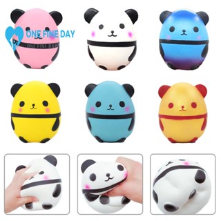 ของเล่นบีบสกุชชี่ ตุ๊กตาแพนด้า แบบนิ่ม แบบสร้างสรรค์ X1Z6