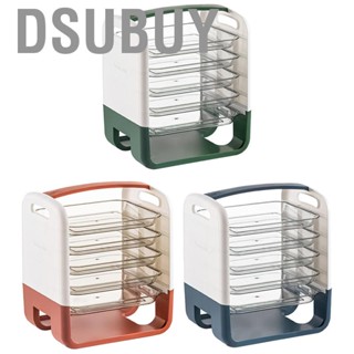 Dsubuy 4 Layers Dish Preparation  Holder Drawer Design Plastic Vegetable Storage Rack Foldable Kitchen  Organizer