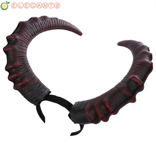 Aelegant ที่คาดผมคอสเพลย์ Demon Horns Devil Ox Horn พร็อพการแสดงบนเวที สําหรับผู้หญิง