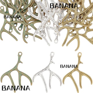 Banana1 จี้กวาง โลหะผสมเงิน สไตล์โบราณ สําหรับทําสร้อยคอ DIY