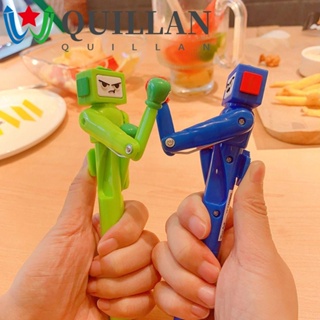 Quillan ปากกาลูกลื่น 1.0 มม. แบบโต้ตอบ สุ่มลายเกม หุ่นยนต์มวย สร้างสรรค์ ตลก สําหรับนักเรียน