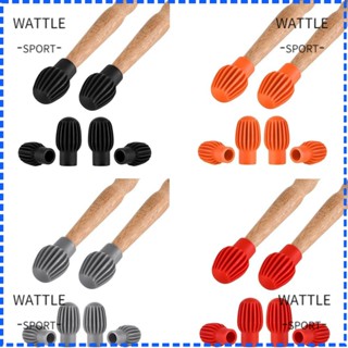 Wattle ปลอกยางหัวไม้กลอง เสียงเงียบ อุปกรณ์เสริม สําหรับฝึกตีกลอง 2 4 ชิ้น