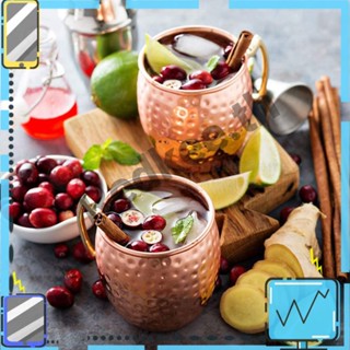 Moscow Mule แก้วมัก สเตนเลส โลหะ ทองแดง สําหรับใส่เครื่องดื่ม เบียร์ ไวน์ กาแฟ [Redkee.th]