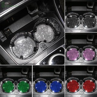 [ISHOWMAL-TH]Anti-Slip Shockproof Car Cup Holder Coaster Blue Multicolor Black Pink-New In 9-