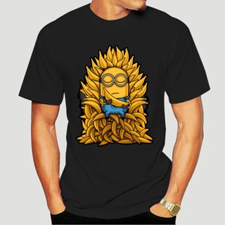 เสื้อยืดคอกลม แขนสั้น ผ้าฝ้าย 100% พิมพ์ลายการ์ตูน Despicable Me Minions Texas Minions พลัสไซซ์ สําหรับผู้ชาย