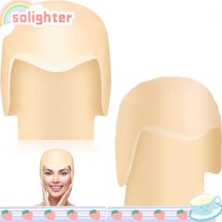 Solighter 1 ชิ้น หมวกโล้น สําหรับเด็ก ผู้ใหญ่ วัยรุ่น ปลอม โล้น ฮาโลวีน หัวล้าน หมวกวิกผม