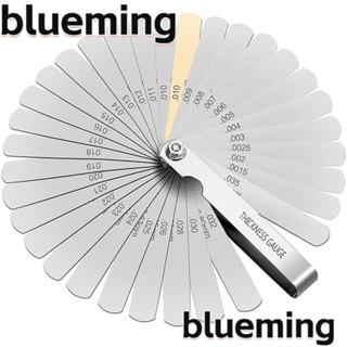 Blueming2 เกจวัดความหนา สเตนเลส 0.04~0.88 มม. 32 ใบมีด (0.0015~0.035 นิ้ว)