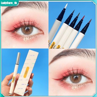 [มาใหม่] Suake White Tube Liquid Eyeliner กันน้ํา ติดทนนาน เย้ายวนใจ แต่งตา กันน้ํา และกันเหงื่อ อายไลเนอร์ Starry Sky สีดํา