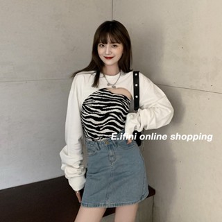 E.ifini  เสื้อกันหนาว เสื้อแขนยาว เสื้อฮู้ด ทันสมัย chic Korean สบาย  Unique Comfortable Stylish High quality A98J7IV 36Z230909