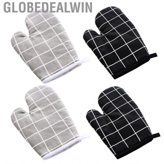 Globedealwin Oven Mitt Cooking Mitten Cotton Lining Heat Resistant  Tool for Baking Dish