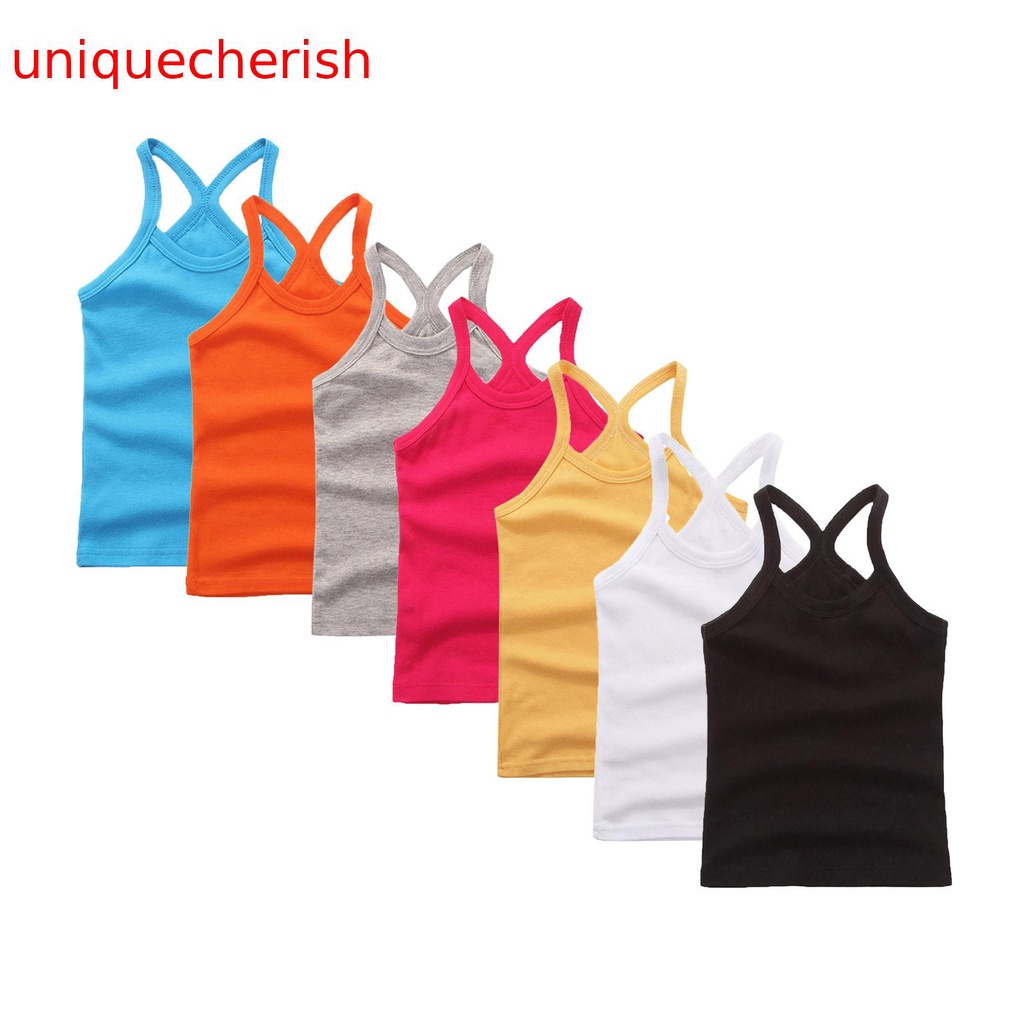 【Unique】เสื้อกล้าม แขนกุด เหมาะกับการเต้นรํา เล่นกีฬา สําหรับเด็กวัยหัดเดิน