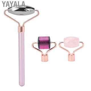 Yayala 3‑in‑1 Face Roller Set Skin Lifting Smoothing Terahertz Gua Sha Facial Tool