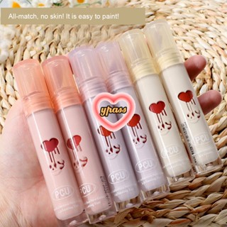 CYREAL 【ขายใหม่】 Pcu ลายน้ำกระจกสี Water Light Non-stick Cup Lip Glaze Ryukyu Light Lasting Makeup Doodle Lip Water โปร่งใส Lip Glaze
