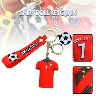 Football Shirt World Cup 2022 Keyring Keychain for Bag Charm Souvenir Gift