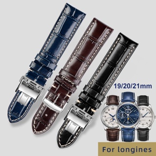 สายนาฬิกาข้อมือ สายหนังวัวแท้ สําหรับ Longines L2 L3 L4 Masters COLLECTION 19 มม. 20 มม. 21 มม.