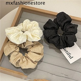 Mxfashione ยางรัดผม แต่งระบาย หรูหรา ย้อนยุค ขนาดใหญ่ หวานแหวว ขนปุย Scrunchies