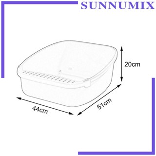 [Sunnimix] ถาดกระบะทรายแมว ขนาดเล็ก สําหรับสัตว์เลี้ยง ลูกแมว