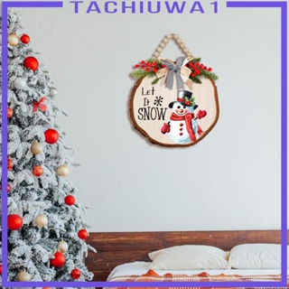 [Tachiuwa1] ป้ายไม้ ลาย Welcome สําหรับตกแต่งประตูบ้านฟาร์มคริสต์มาส