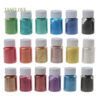 Jlove แม่พิมพ์อีพ็อกซี่ เรซิ่น กลิตเตอร์ สีรุ้ง ไข่มุก 18 สี