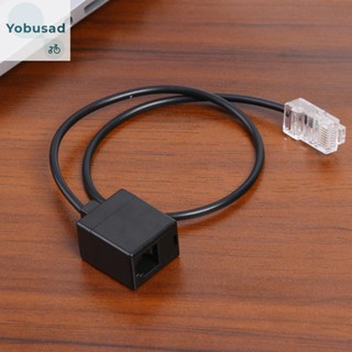 [Yobusad.th] อะแดปเตอร์แปลงเสียงหูฟัง RJ45 8P8C Male to RJ11 6P4C Female