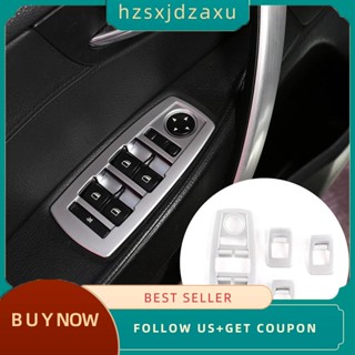 【hzsxjdzaxu】สติกเกอร์ติดขอบปุ่มยกกระจกหน้าต่างรถยนต์ สําหรับ BMW X3 E83 2006-2010 4 ชิ้น ต่อชุด