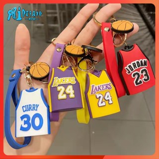 Rtock พวงกุญแจ จี้ตุ๊กตา NBA star jersey Kobe James Jordan สําหรับห้อยกระเป๋าเป้สะพายหลัง