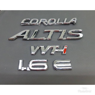 โลโก้ corolla altis 1.6 e vvti ชุดละ 5 ชิ้น