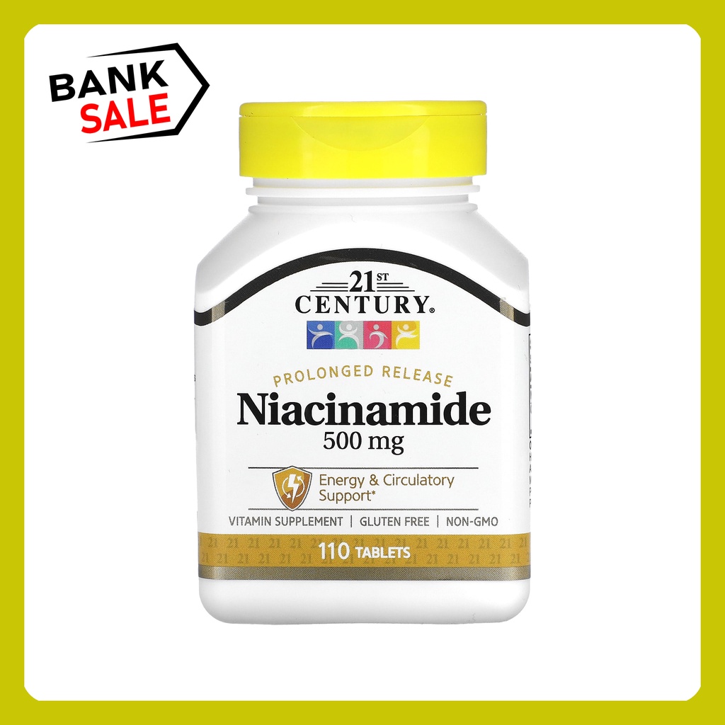 21st Century, Prolonged Release Niacinamide, 500 mg, 110 Tablets